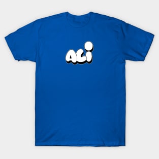 ALI name graffiti bubble writing style T-Shirt